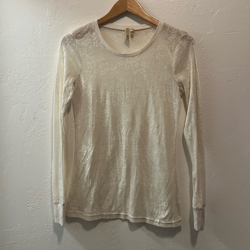 Buckle BKE Cream Textured Top